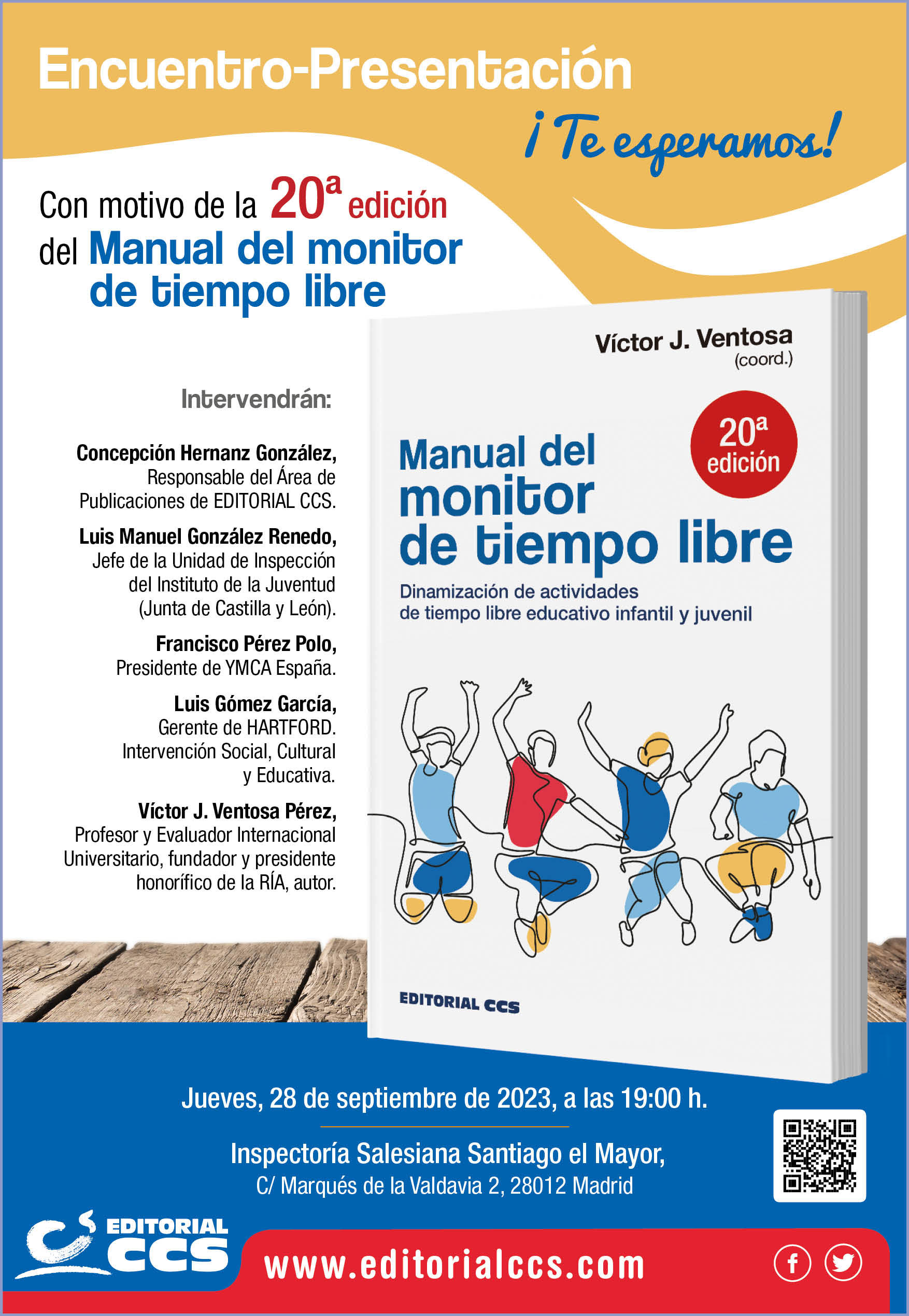 Encuentro-Presentación con motivo de la 20ª edición del Manual del monitor de tiempo libre